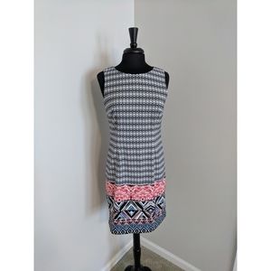 Mario Serrani Black/White Sleeveless Dress